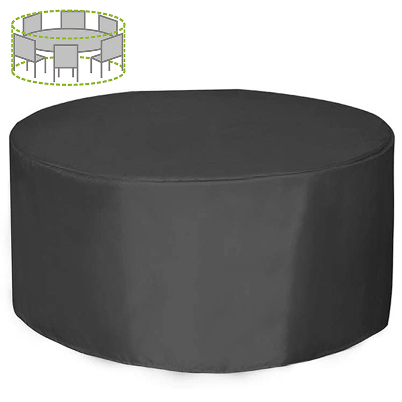 Outdoor Furniture Heavy - غطاء أثاث دائري بـ 12 مقاسًا،