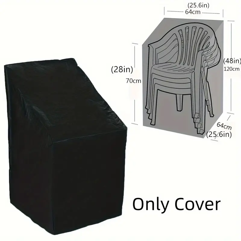 Outdoor Furniture Varnish - غطاء كرسي متين قابل للتكديس، مقاوم