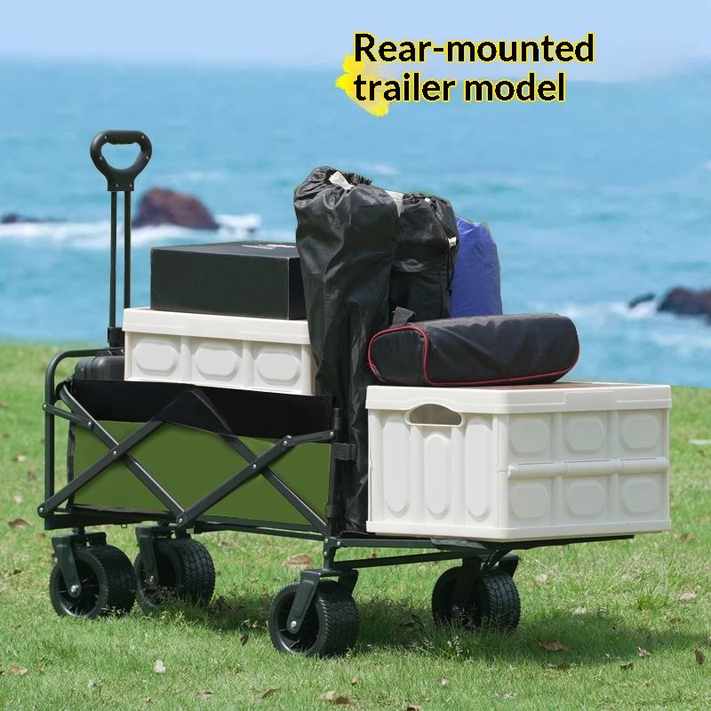 Outdoor Furniture With Storage - عربة تخزين قابلة للطي بأربع عجلات