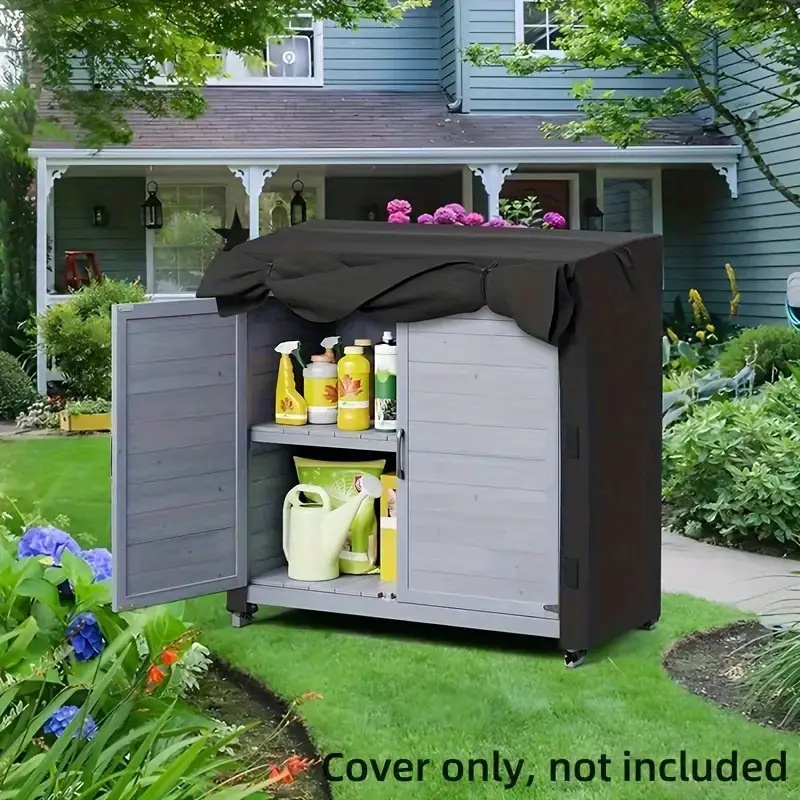 Outdoor Furniture Heavy - غطاء خزانة مقاوم للماء، واقي صندوق