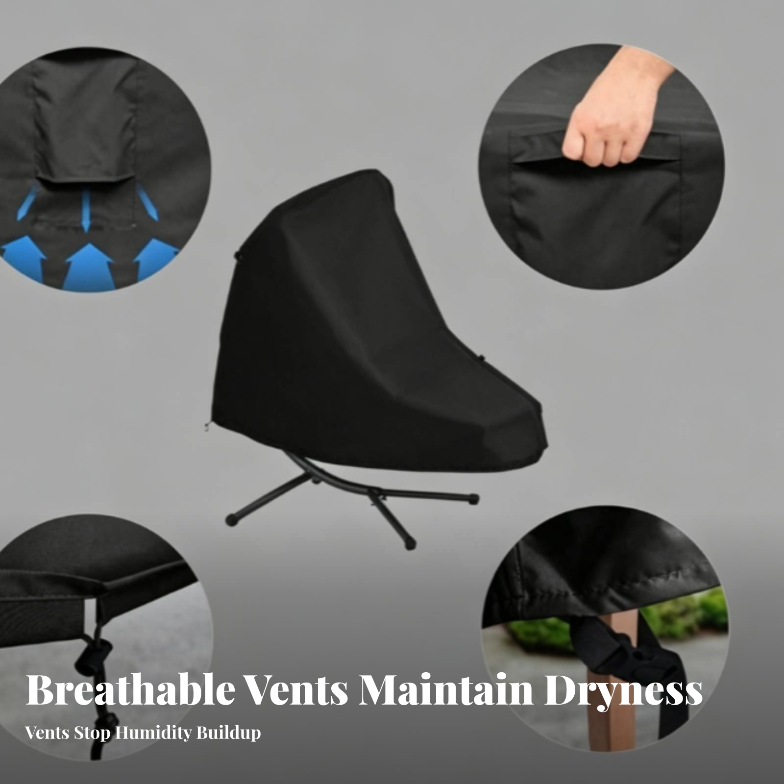 غطاء كرسي استرخاء معلق مع أربط - مراجعة Outdoor Furniture Heavy وسعره