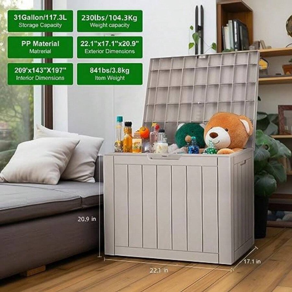 صندوق تخزين خارجي قابل للقفل م - مراجعة Outdoor Furniture Cushion وسعره