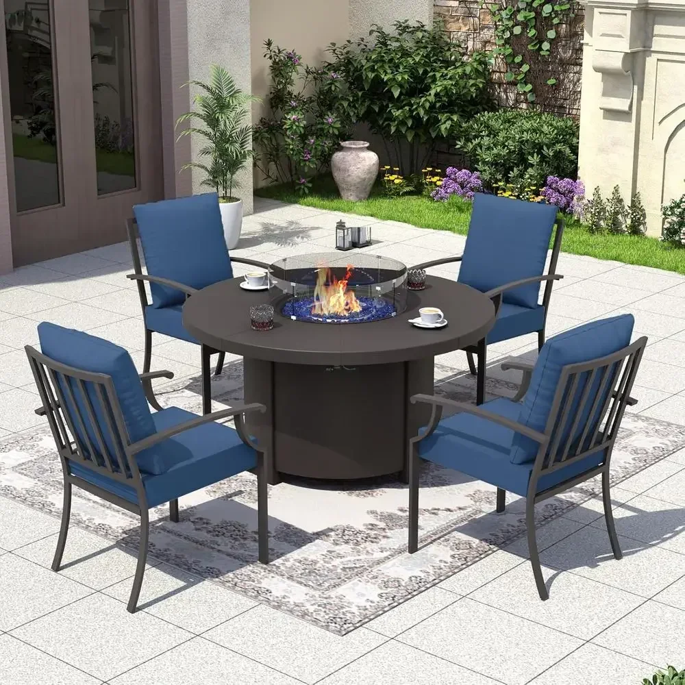طقم أثاث خارجي مكون من 5 قطع م - مراجعة Outdoor Furniture Set With Fire Pit وسعره