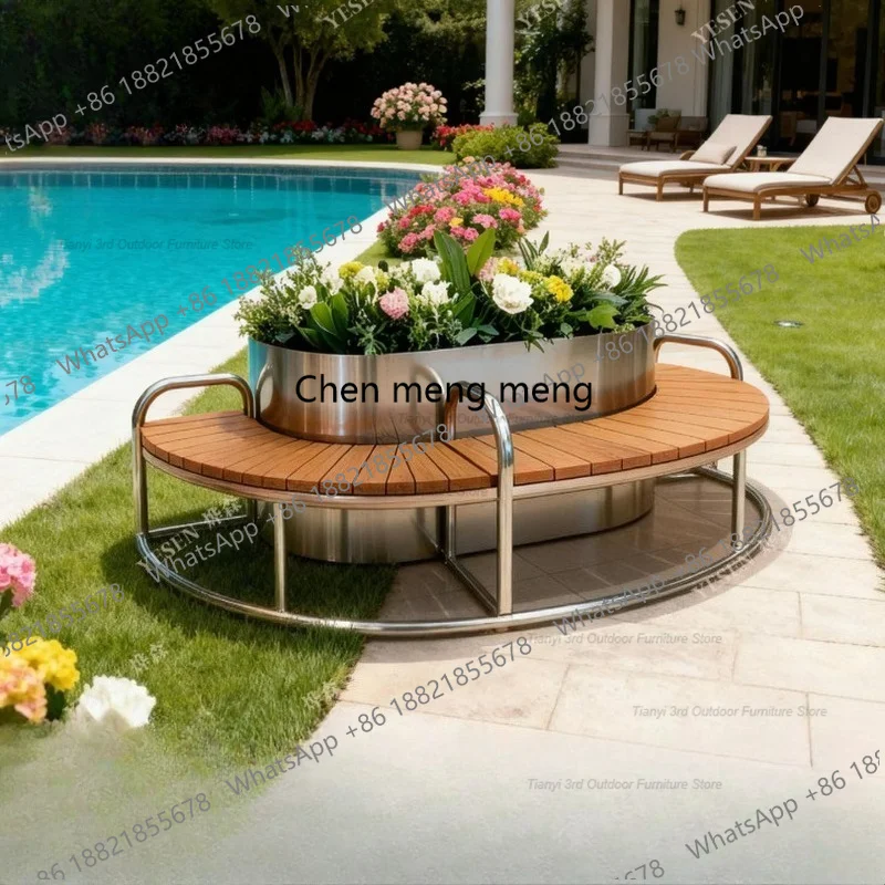 صندوق زهور D80 من الفولاذ المق - مراجعة Garden Bench Metal وسعره