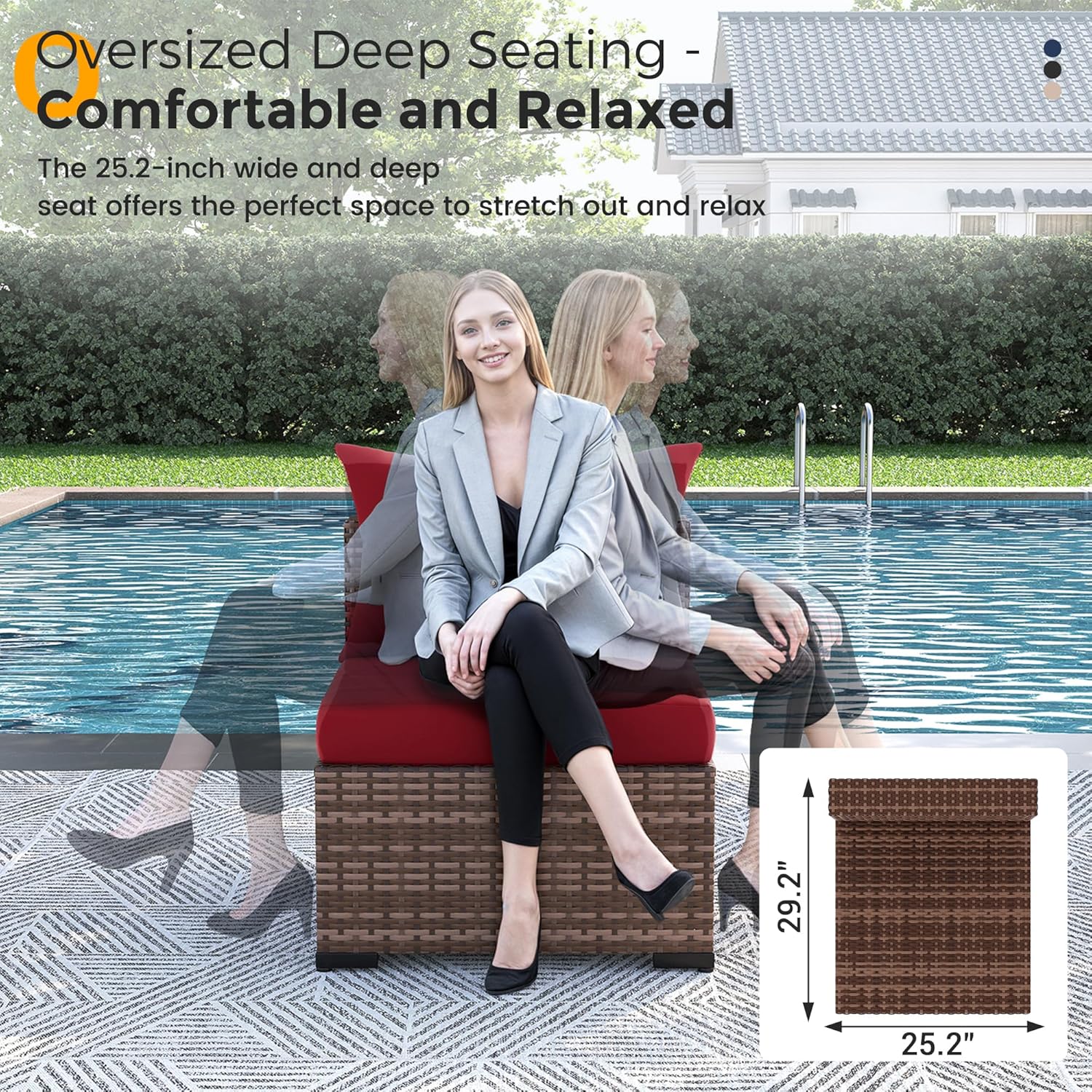 طقم أريكة من 8 قطع مصنوع من ال - مراجعة Outdoor Furniture Set With Fire Pit وسعره