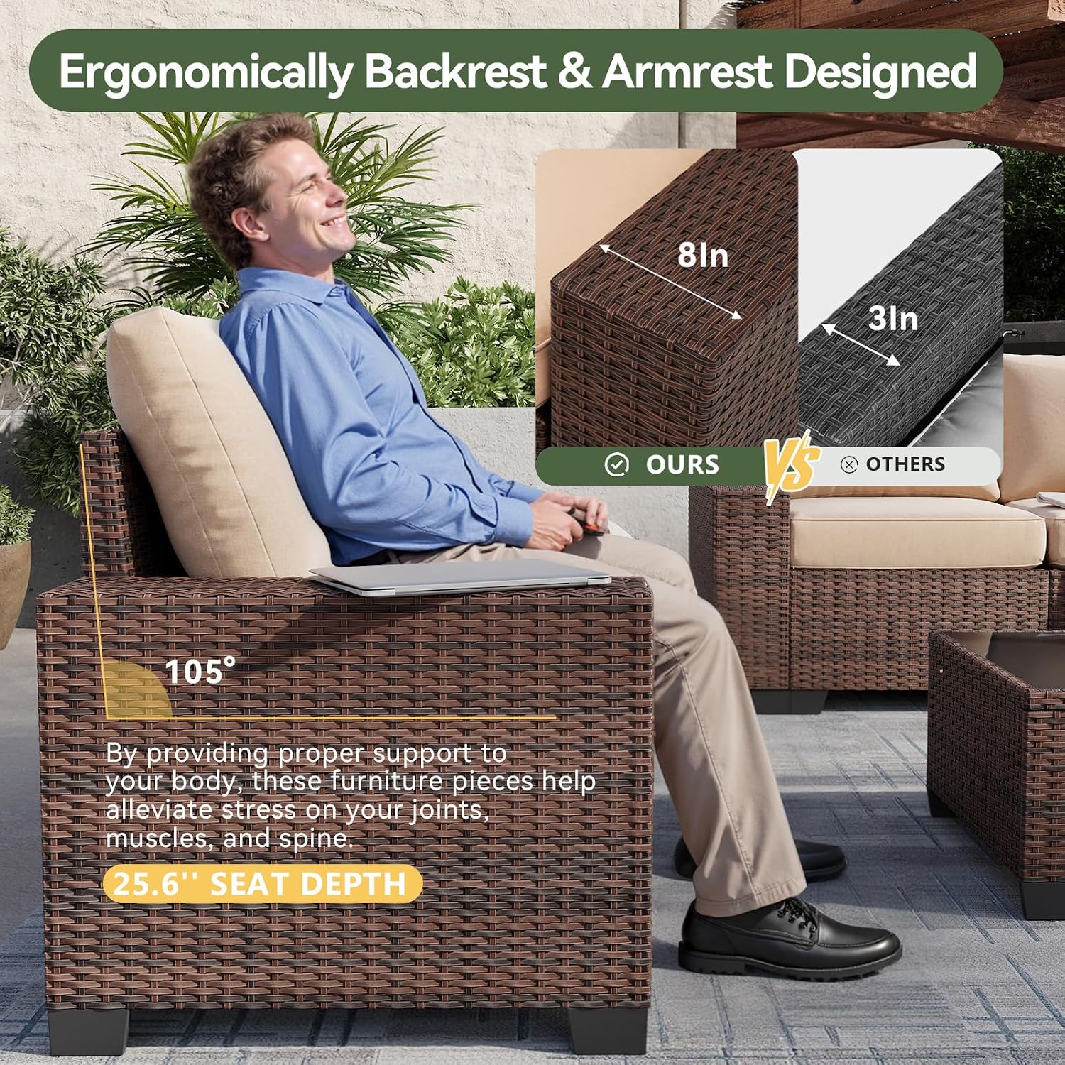 طقم أثاث فناء مكون من 7 قطع مع - مراجعة Outdoor Furniture Set With Fire Pit وسعره