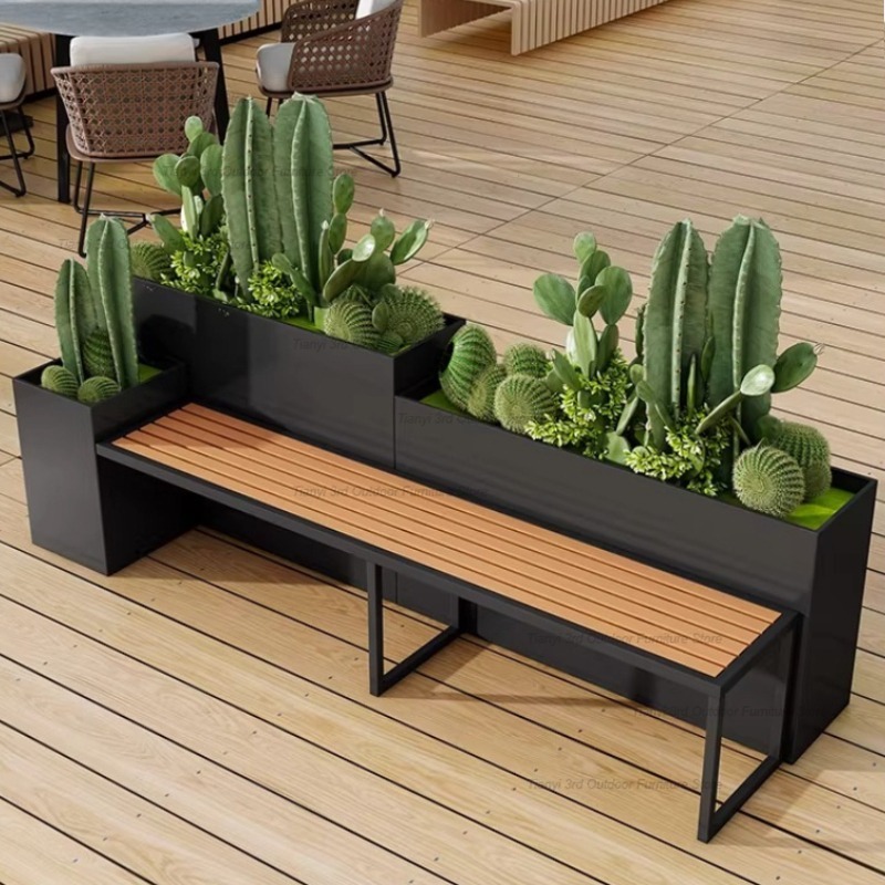 مقعد زهور خارجي من الفولاذ الم - مراجعة Garden Bench Metal وسعره