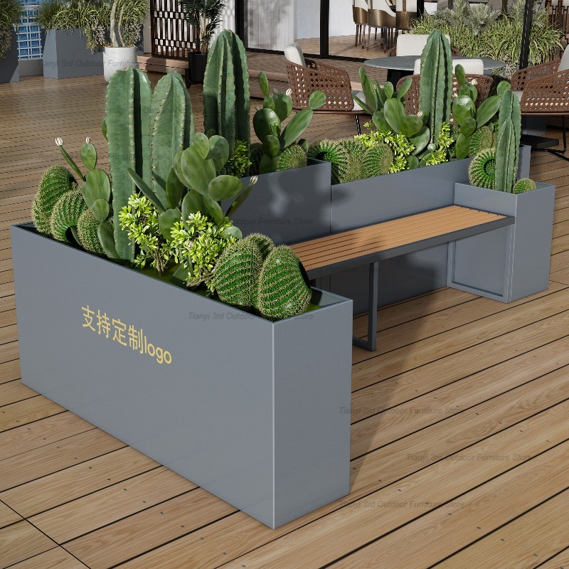 مقعد زهور خارجي من الفولاذ الم - مراجعة Garden Bench Metal وسعره