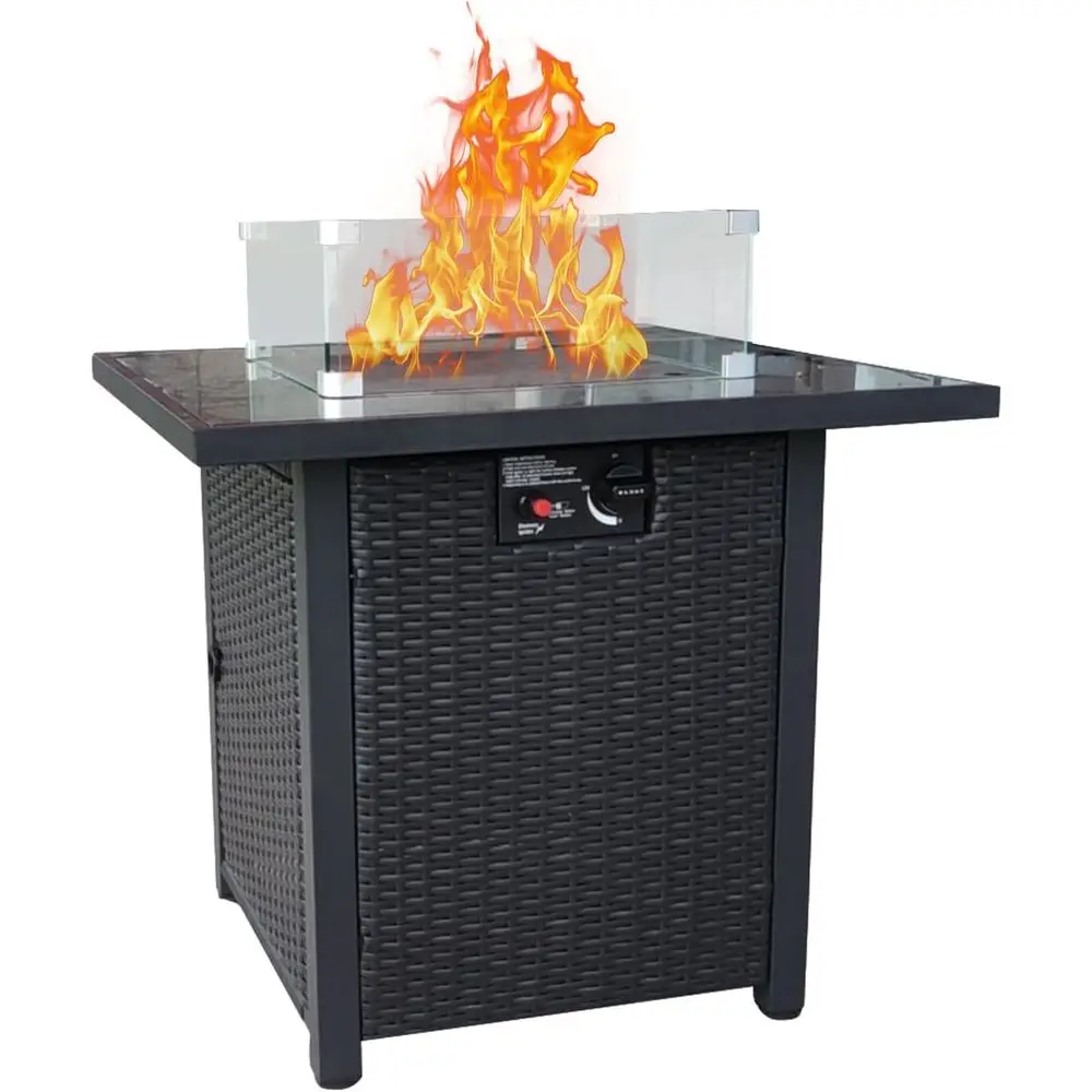 طقم أثاث خارجي من الخوص، أريكة - مراجعة Outdoor Furniture Set With Fire Pit وسعره