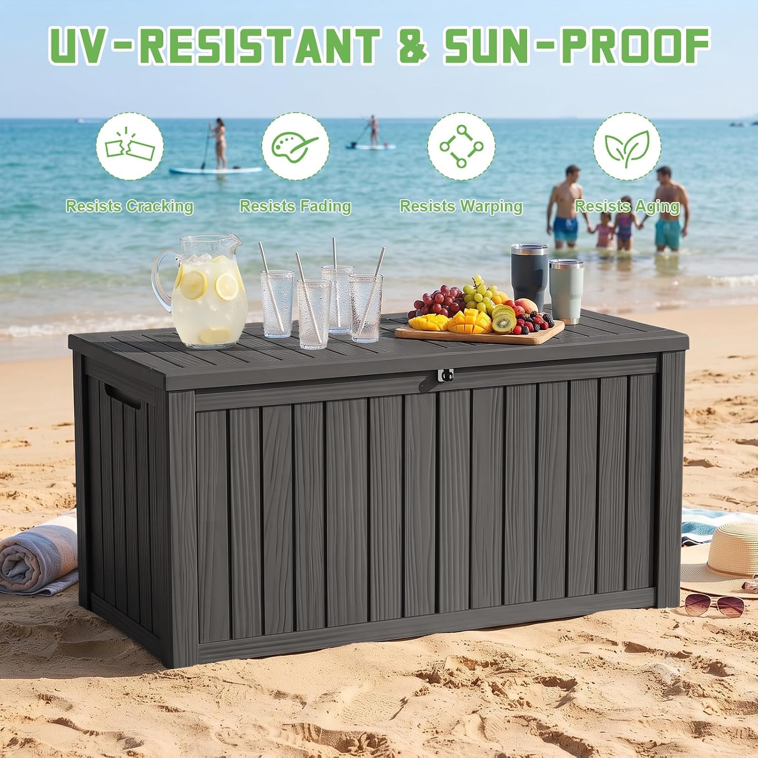 صندوق تخزين خارجي من الراتنج ب - مراجعة Outdoor Furniture Cushion وسعره