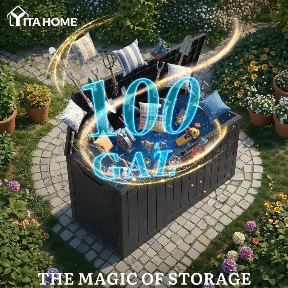 صندوق تخزين خارجي كبير بسعة 10 - مراجعة Outdoor Furniture Cushion وسعره