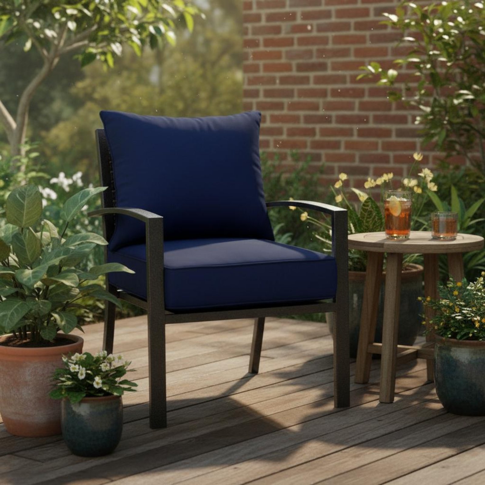 وسادة كرسي الفناء مع إغلاق مخف - مراجعة Outdoor Furniture Cushion وسعره