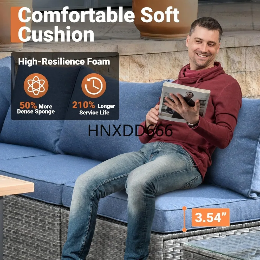 طقم أثاث خارجي مكون من 8 قطع م - مراجعة Outdoor Furniture Set With Fire Pit وسعره