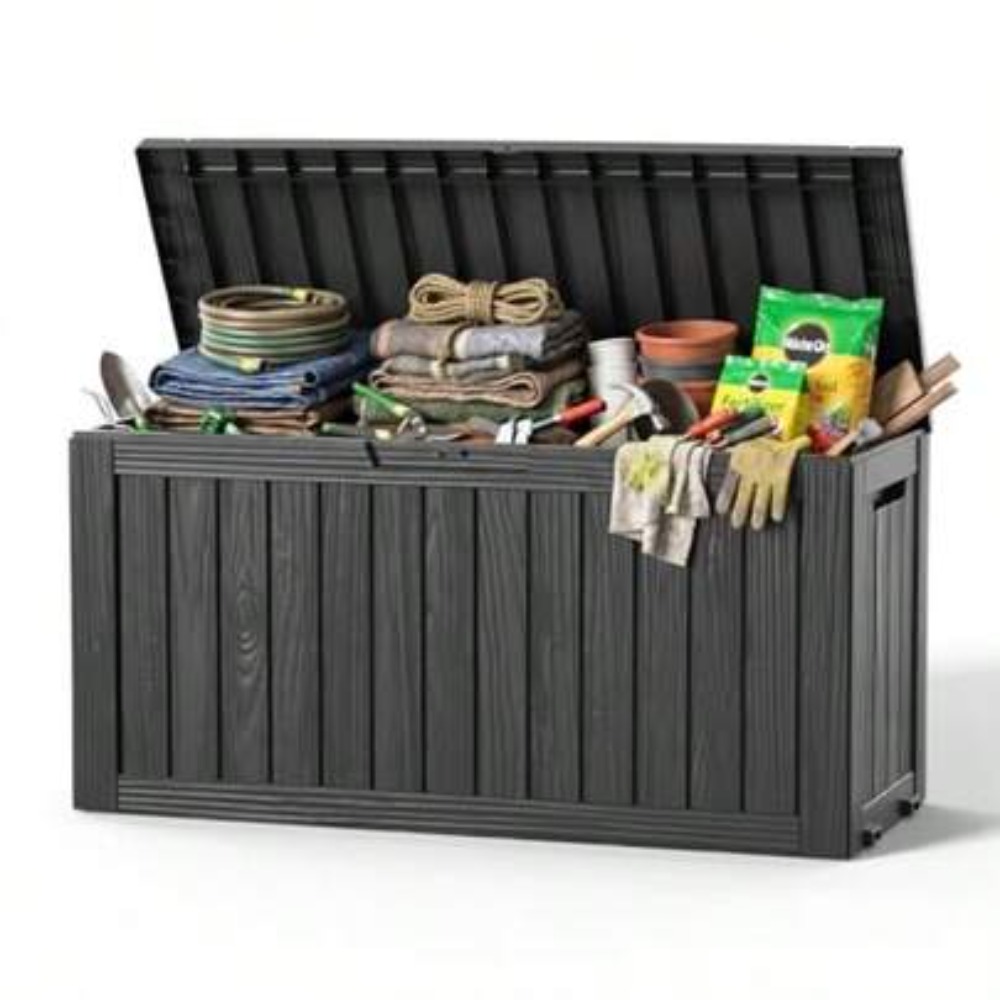 صندوق تخزين خارجي سعة 90 جالون - مراجعة Outdoor Furniture With Storage وسعره