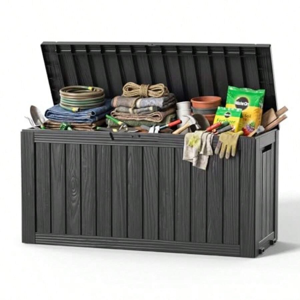 صندوق تخزين خارجي سعة 90 جالون - مراجعة Outdoor Furniture With Storage وسعره