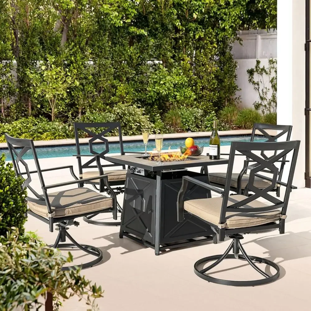 طقم أثاث خارجي مكون من 5 قطع م - مراجعة Outdoor Furniture Set With Fire Pit وسعره