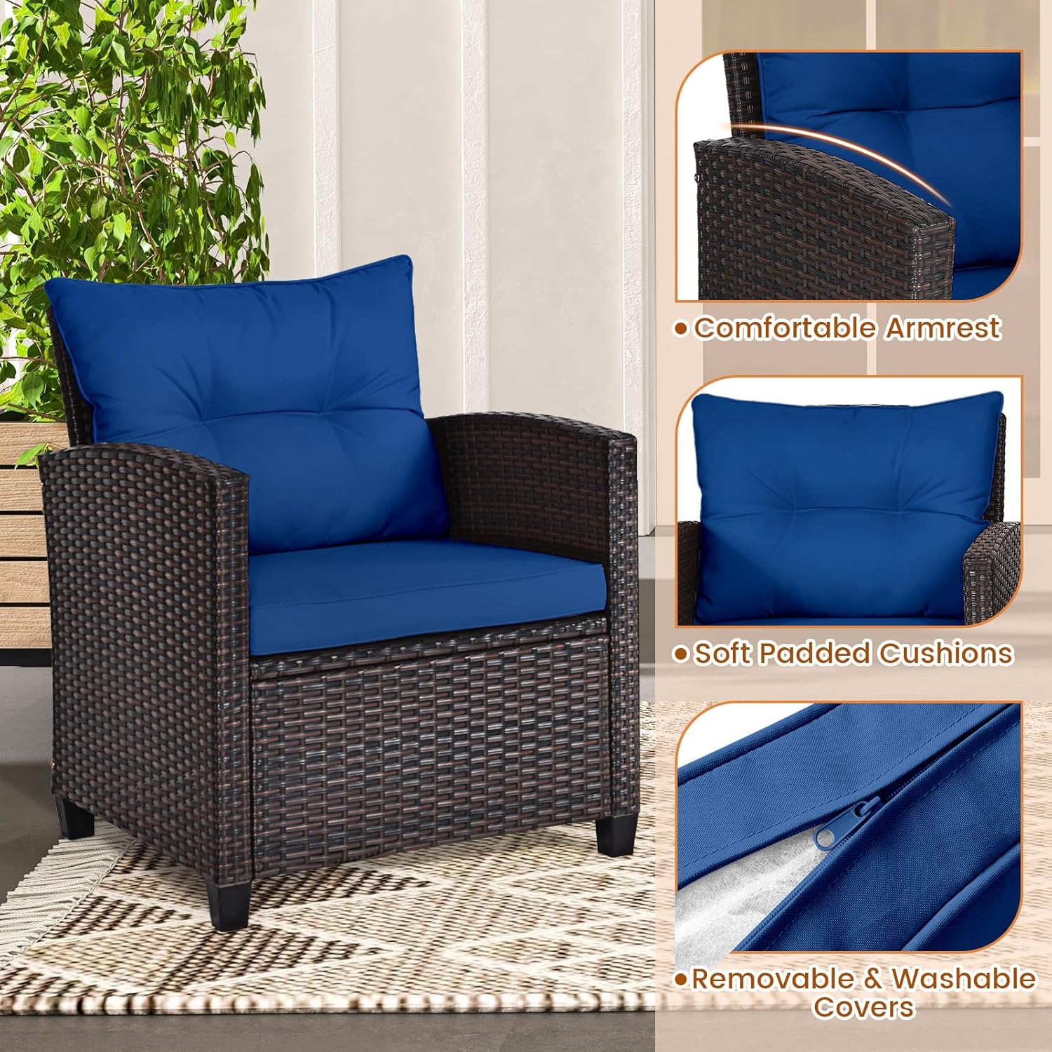 طقم بيسترو خارجي من 3 قطع من ا - مراجعة Outdoor Furniture Cushion وسعره